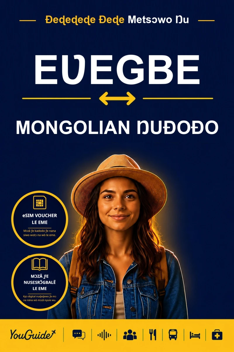 Portada: The Language Guide for Travelers - Ewe to Mongolian