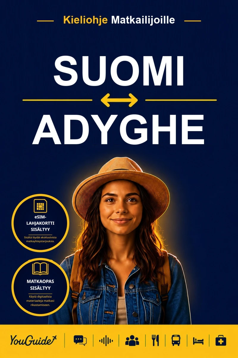 Portada: The Language Guide for Travelers - Finnish to Adyghe