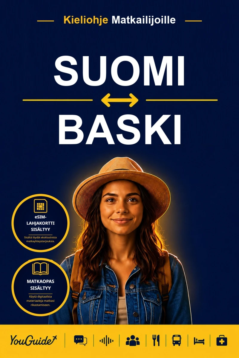 Portada: The Language Guide for Travelers - Finnish to Basque