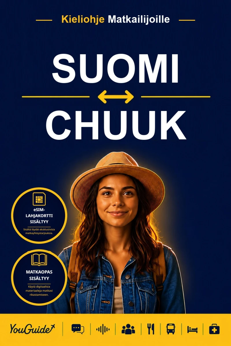 Portada: The Language Guide for Travelers - Finnish to Chuukese