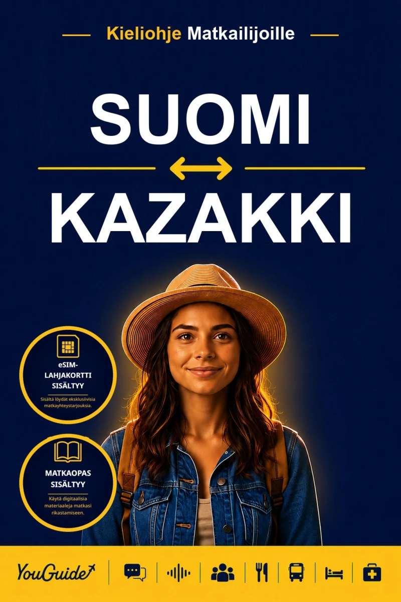Portada: The Language Guide for Travelers - Finnish to Kazakh