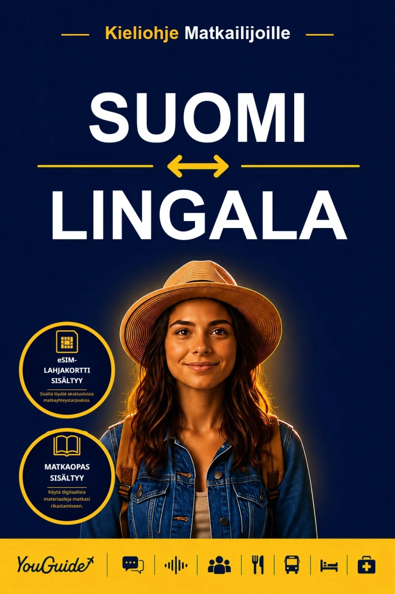 Portada: The Language Guide for Travelers - Finnish to Lingala