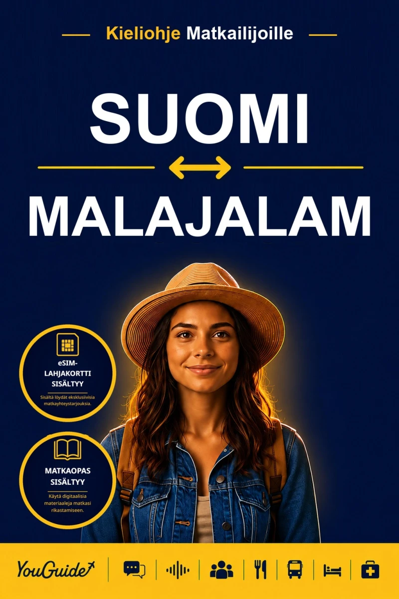 Portada: The Language Guide for Travelers - Finnish to Malayalam