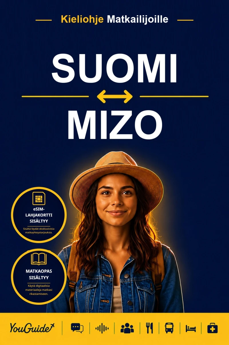 Portada: The Language Guide for Travelers - Finnish to Mizo