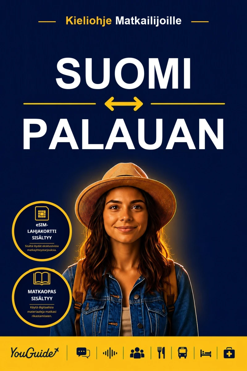 Portada: The Language Guide for Travelers - Finnish to Palauan