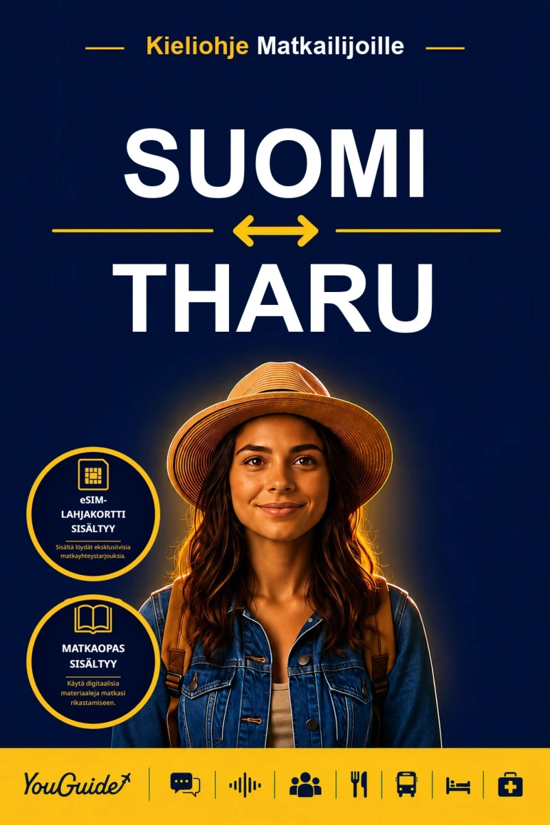 Portada: The Language Guide for Travelers - Finnish to Tharu
