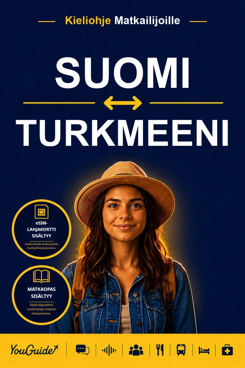 Portada: The Language Guide for Travelers - Finnish to Turkmen