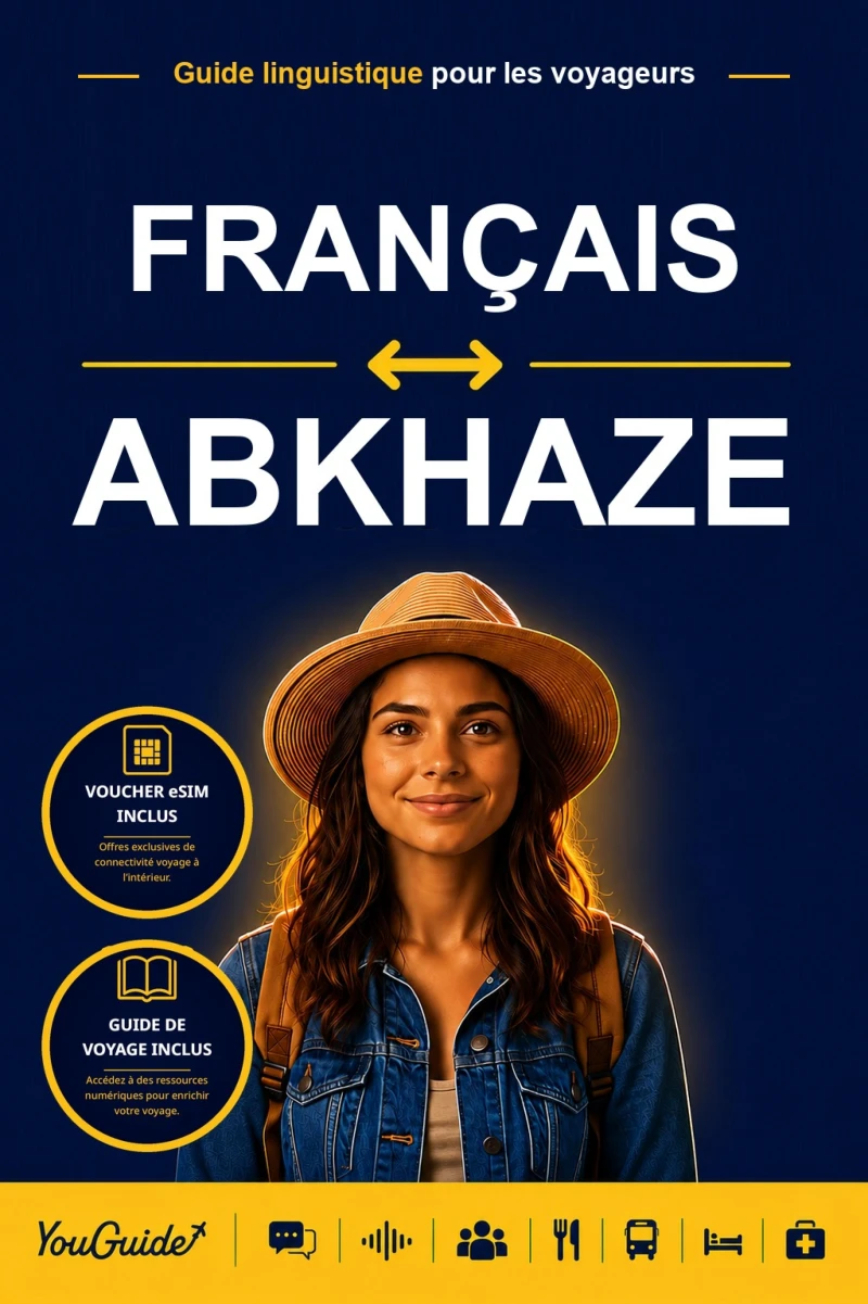 Portada: The Language Guide for Travelers - French to Abkhaz