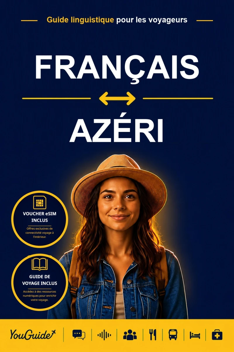 Portada: The Language Guide for Travelers - French to Azerbaijani