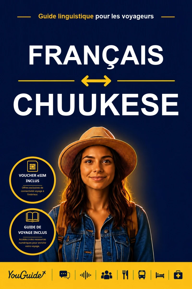 Portada: The Language Guide for Travelers - French to Chuukese