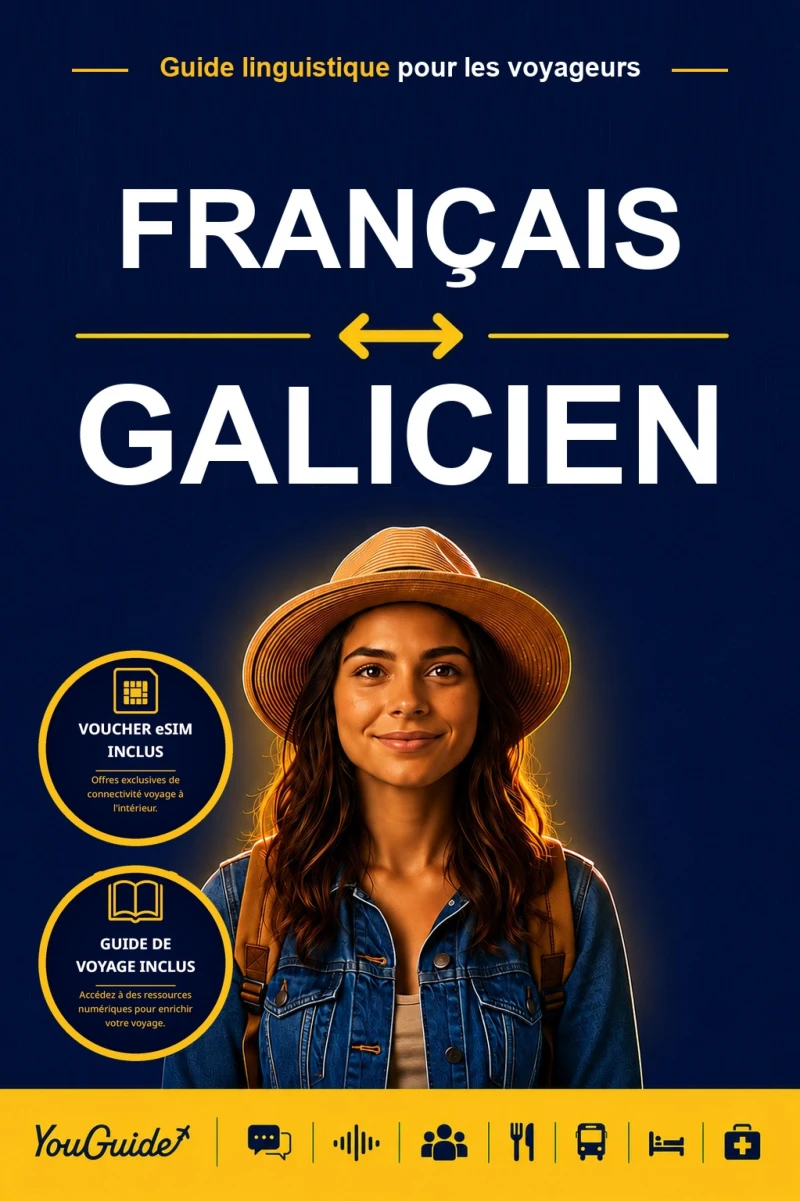 Portada: The Language Guide for Travelers - French to Galician