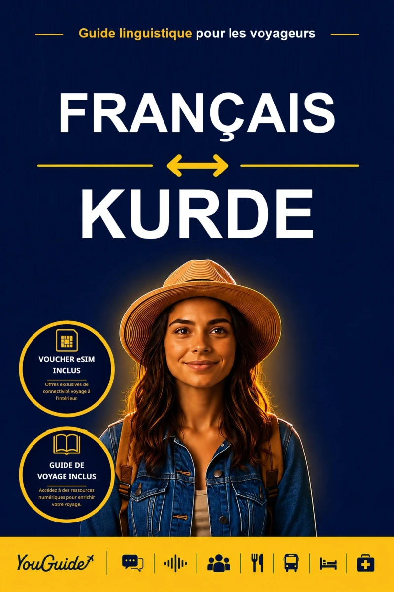 Portada: The Language Guide for Travelers - French to Kurdish
