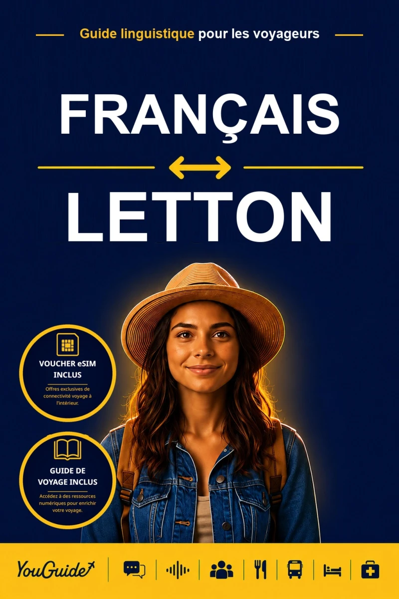 Portada: The Language Guide for Travelers - French to Latvian