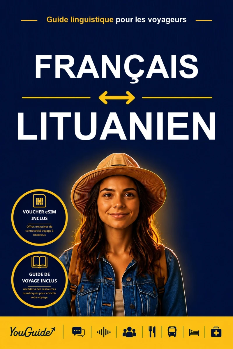 Portada: The Language Guide for Travelers - French to Lithuanian