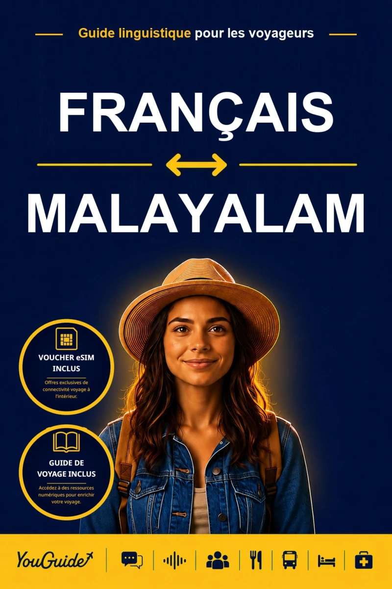 Portada: The Language Guide for Travelers - French to Malayalam