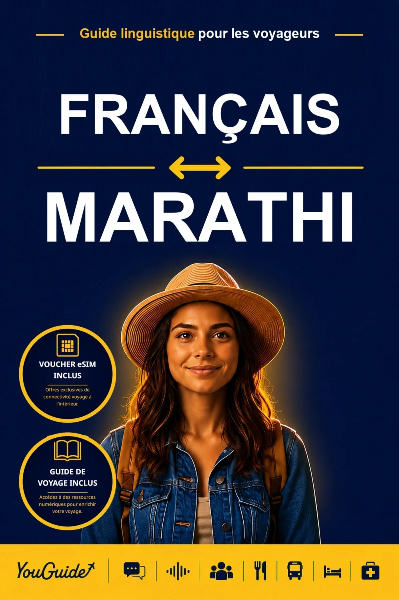Portada: The Language Guide for Travelers - French to Marathi