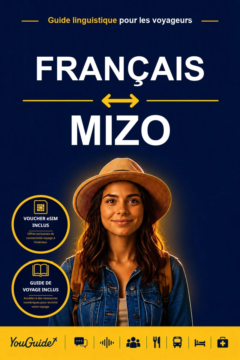 Portada: The Language Guide for Travelers - French to Mizo