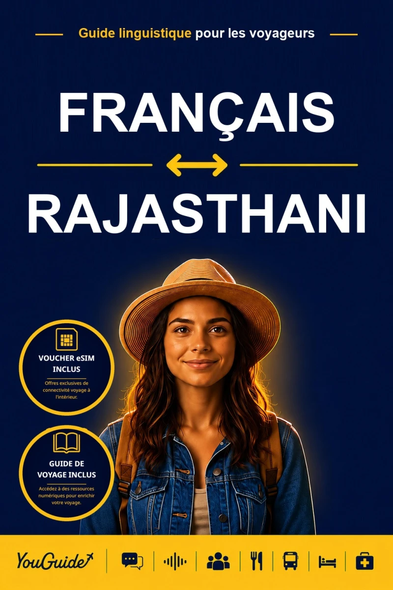 Portada: The Language Guide for Travelers - French to Rajasthani