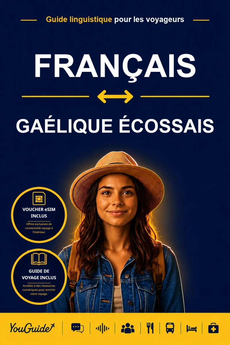Portada: The Language Guide for Travelers - French to Scottish Gaelic