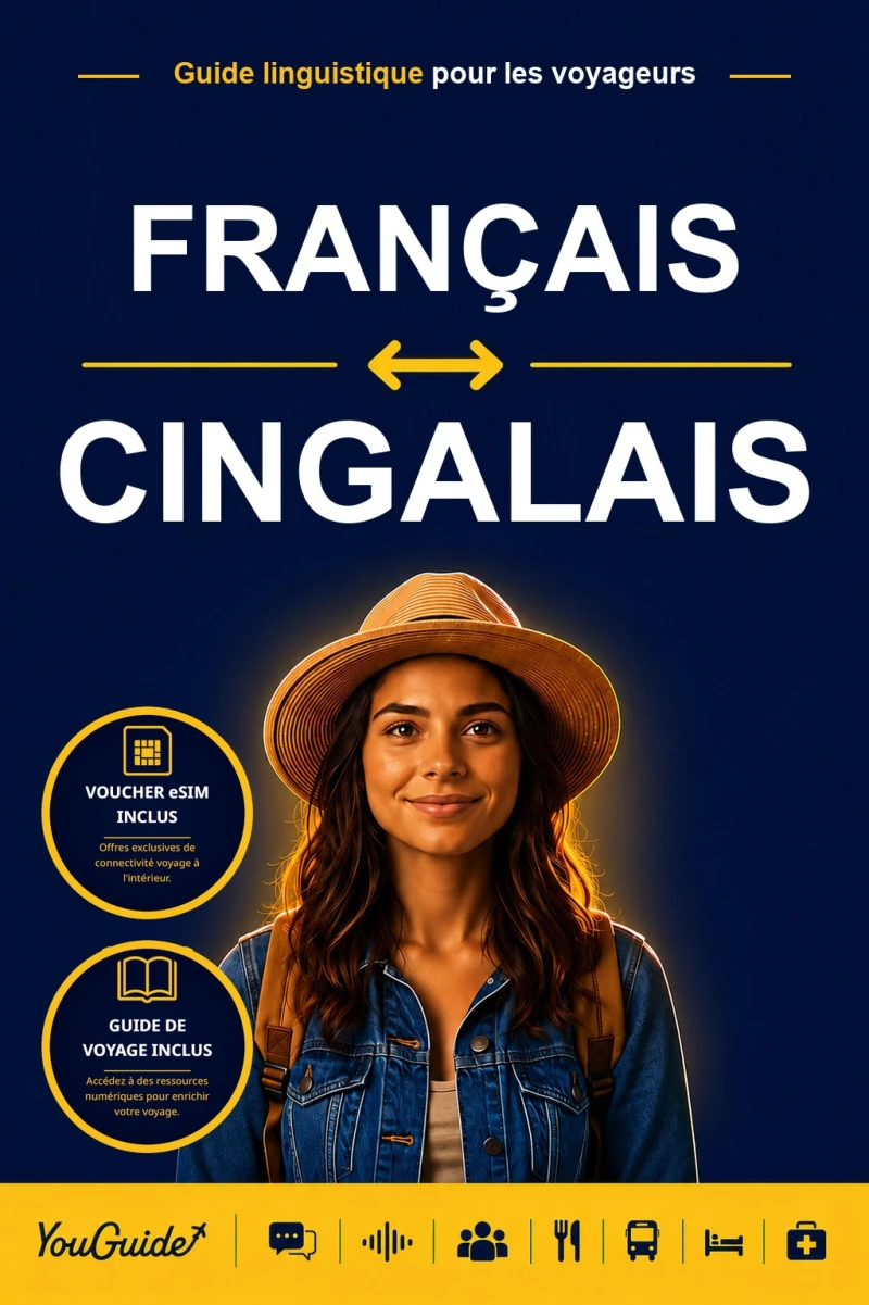 Portada: The Language Guide for Travelers - French to Sinhala
