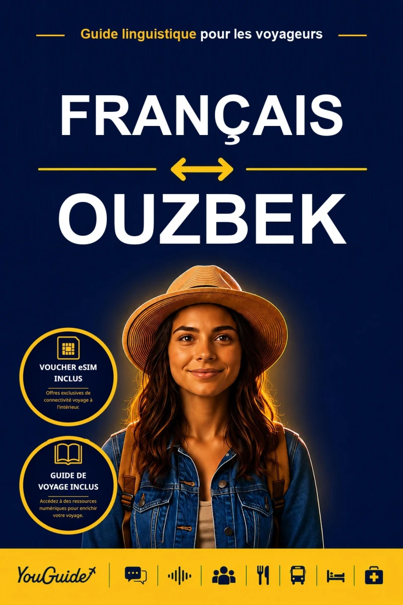 Portada: The Language Guide for Travelers - French to Uzbek