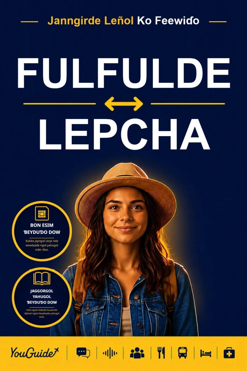 Portada: The Language Guide for Travelers - Fulani to Lepcha