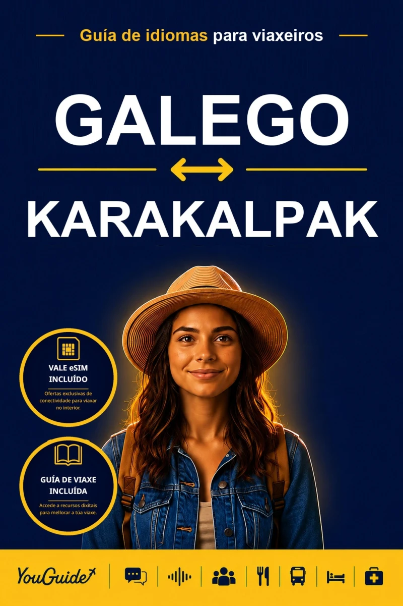 Portada: The Language Guide for Travelers - Galician to Karakalpak