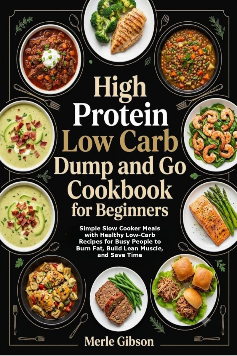 Portada: High Protein Low Carb Dump and Go Cookbook for Beginners