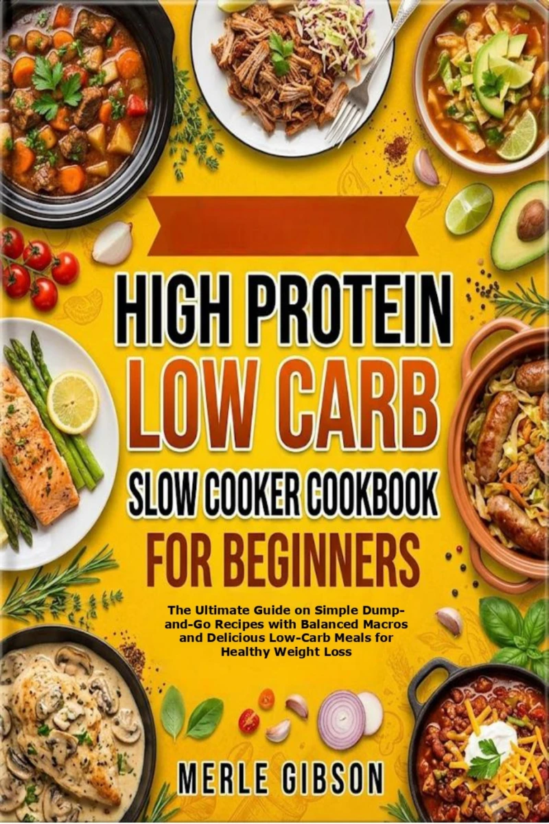 Portada: High Protein Low Carb Slow Cooker Cookbook for Beginners
