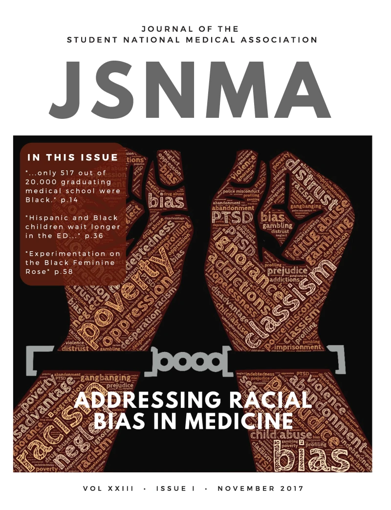 Portada: JSNMA Fall 2017 Addressing Racial Bias in Medicine