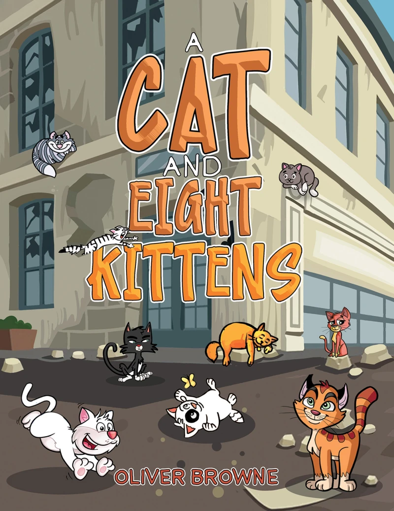 Portada: A Cat and Eight Kittens