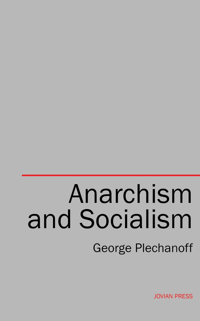 Portada: Anarchism and Socialism
