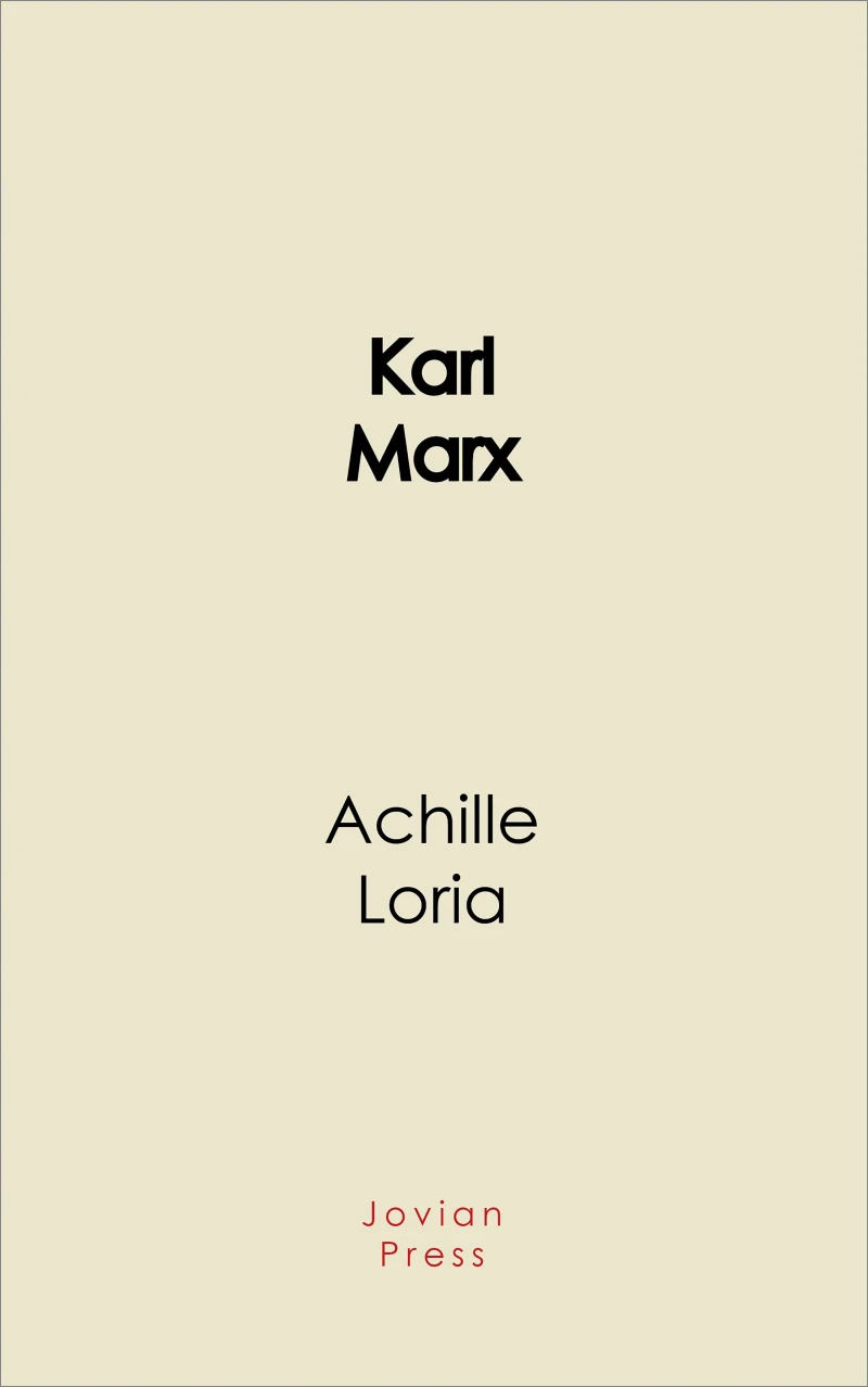 Portada: Karl Marx
