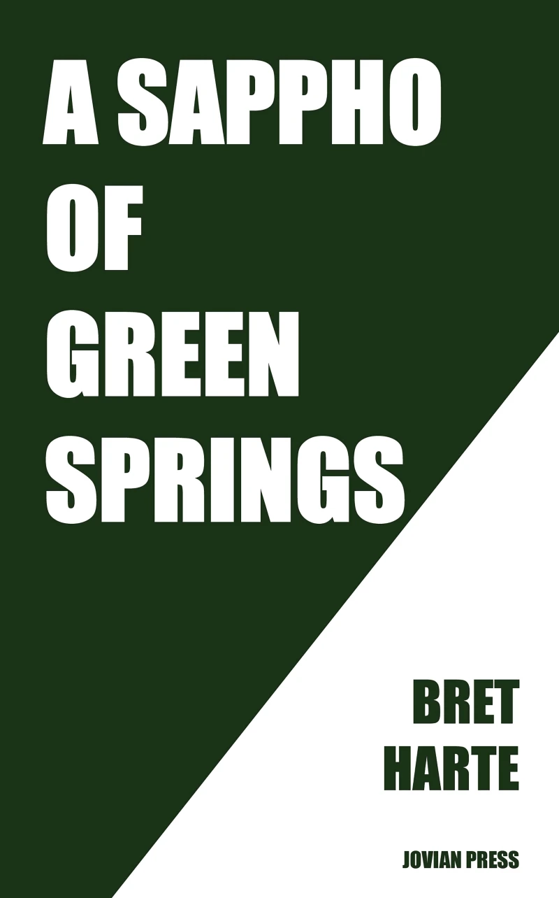 Portada: A Sappho of Green Springs