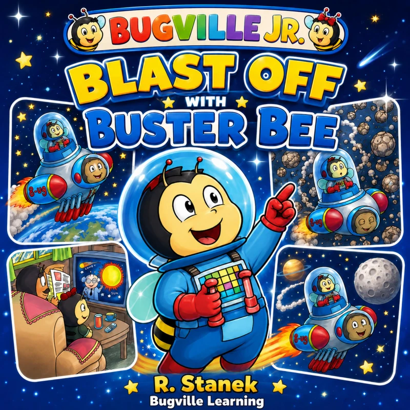 Portada: Blast Off with Buster Bee (A Bugville Jr. Story)