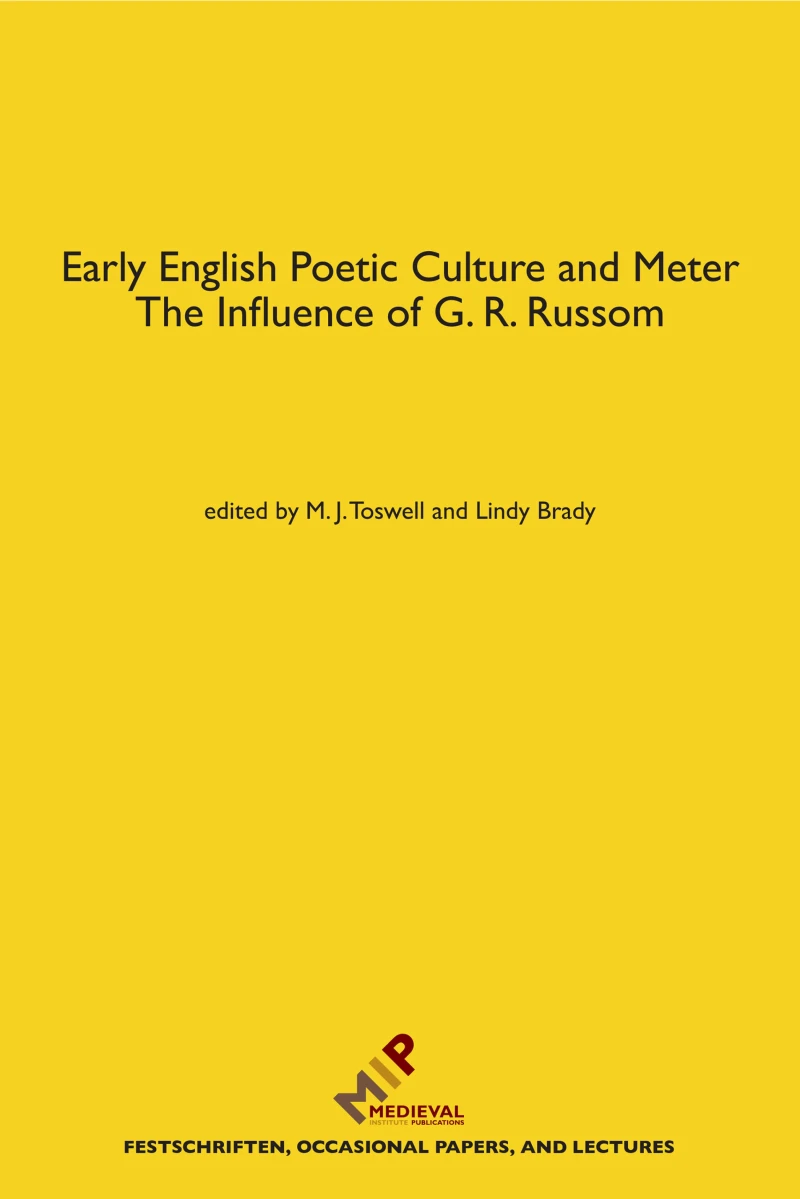 Portada: Early English Poetic Culture and Meter