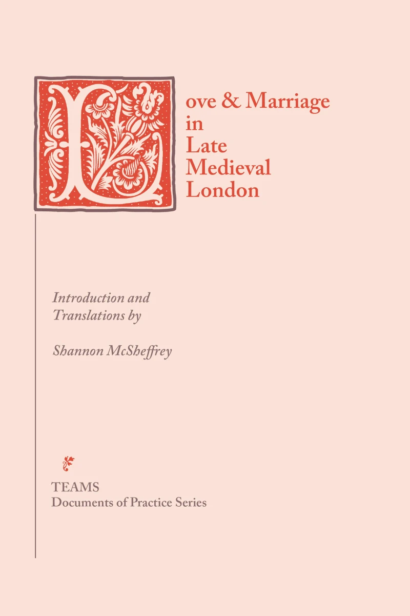 Portada: Love & Marriage in Late Medieval London