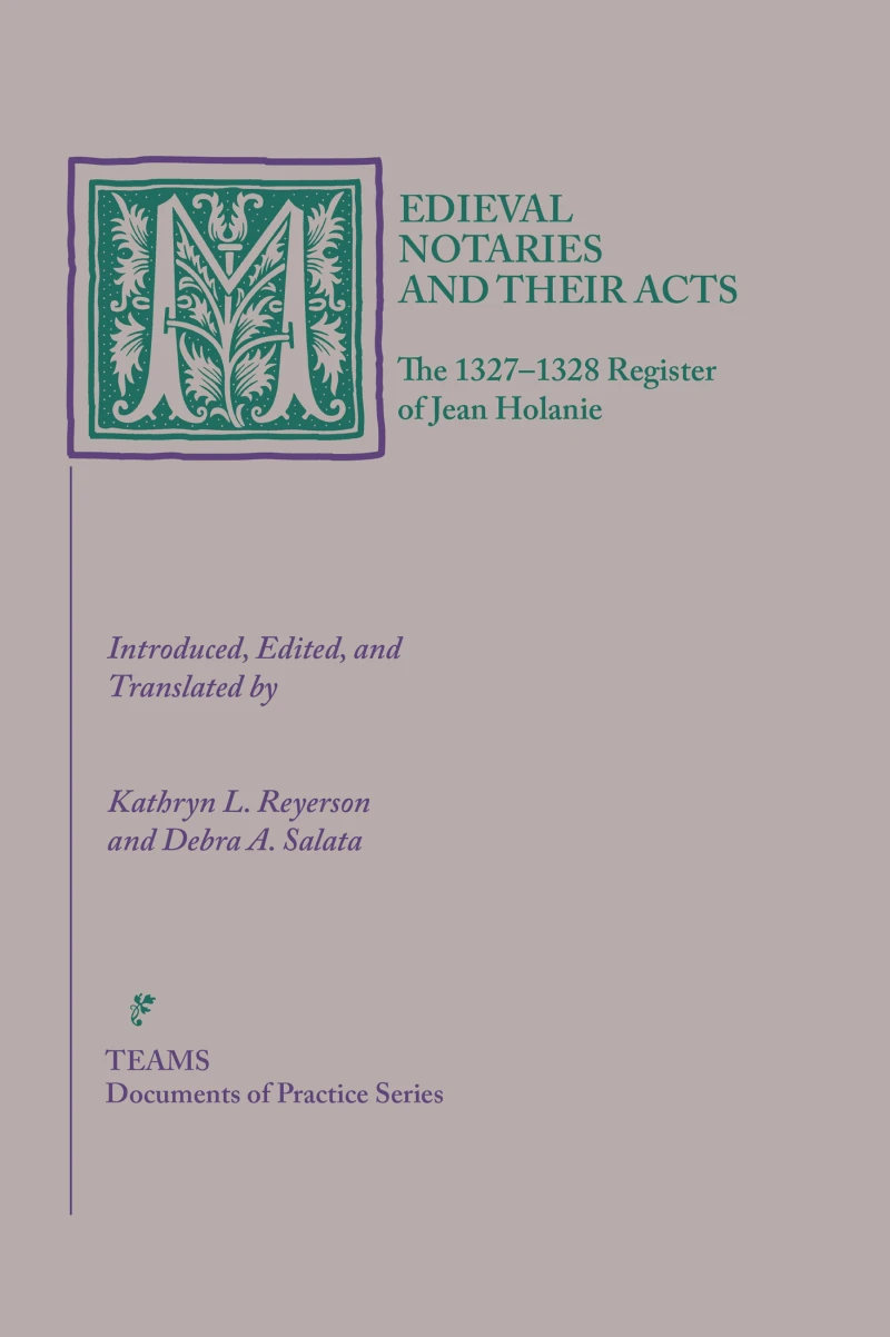 Portada: Medieval Notaries and Their Acts