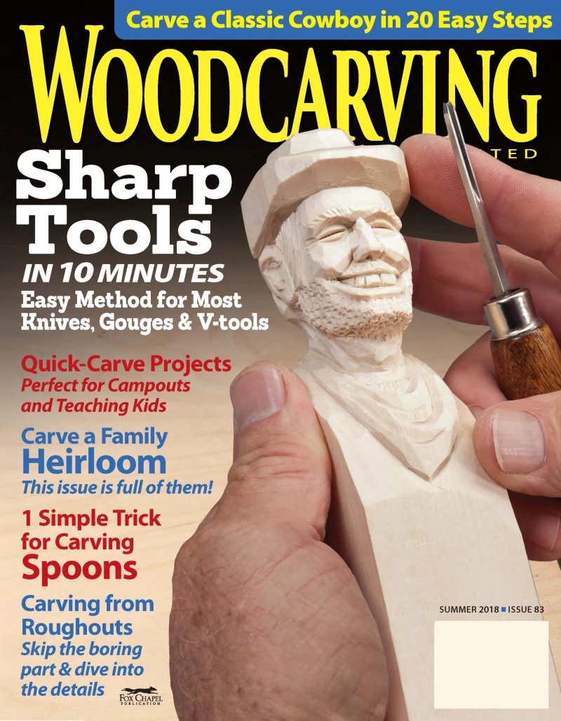 Portada: Woodcarving Illustrated Issue 83 Summer 2018