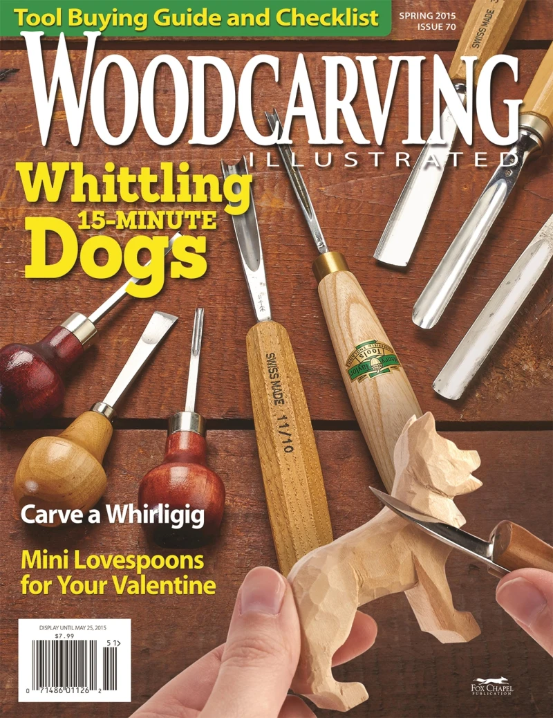 Portada: Woodcarving Illustrated Issue 70 Spring 2015