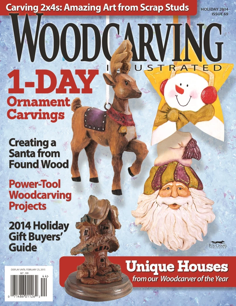 Portada: Woodcarving Illustrated Issue 69 Holiday 2014
