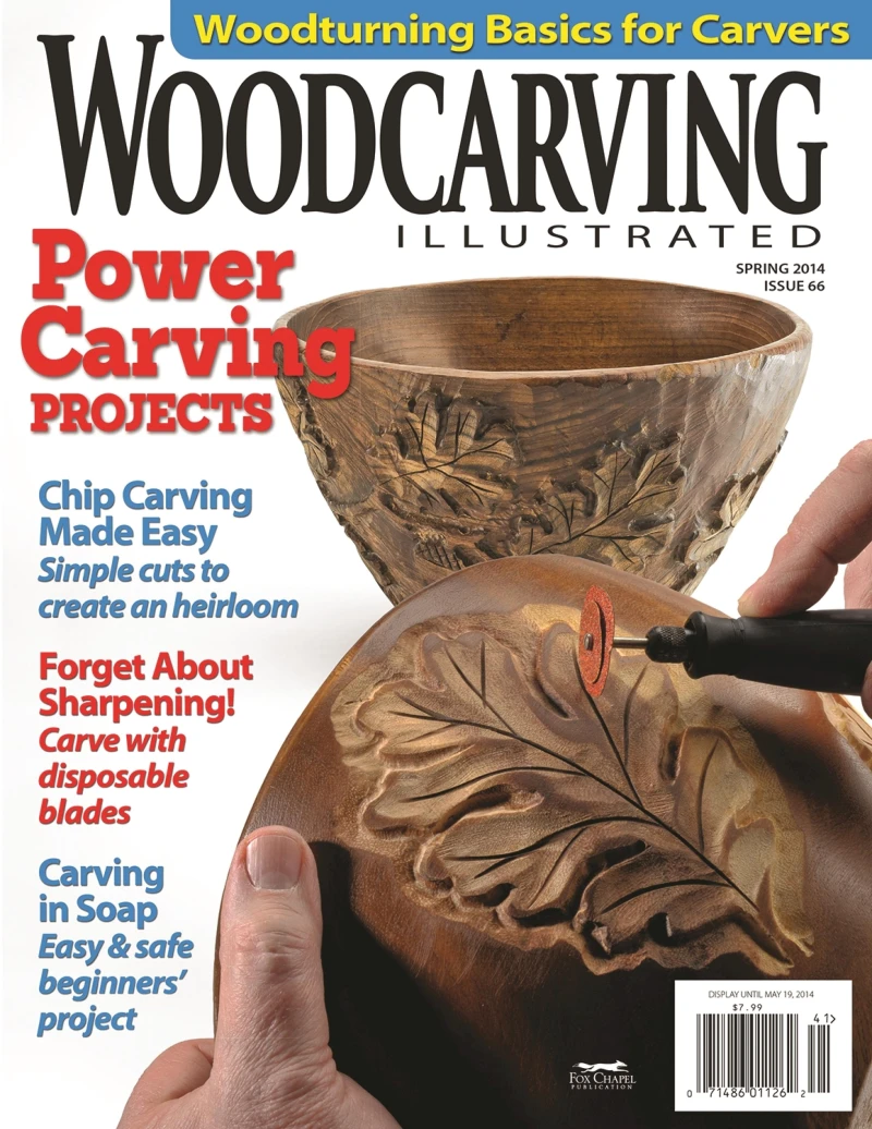 Portada: Woodcarving Illustrated Issue 66 Spring 2014
