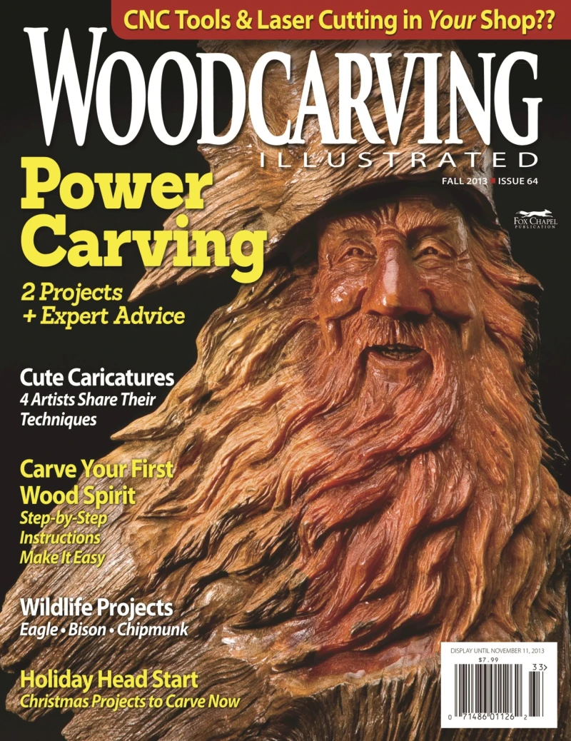Portada: Woodcarving Illustrated Issue 64 Fall 2013