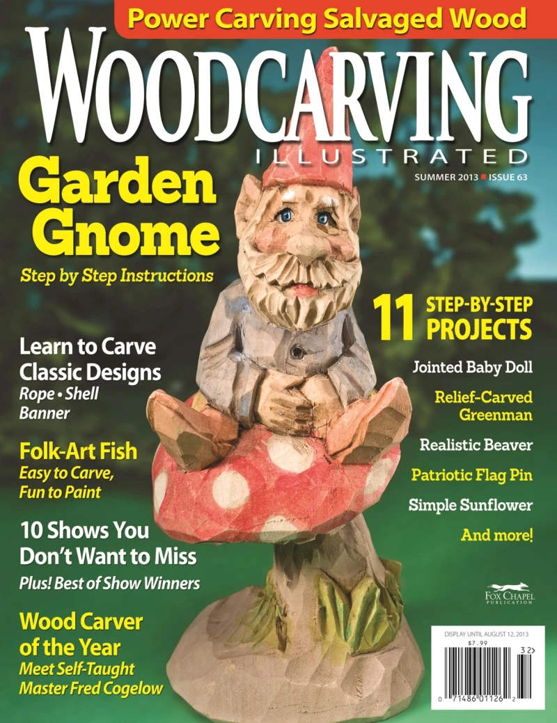 Portada: Woodcarving Illustrated Issue 63 Summer 2013