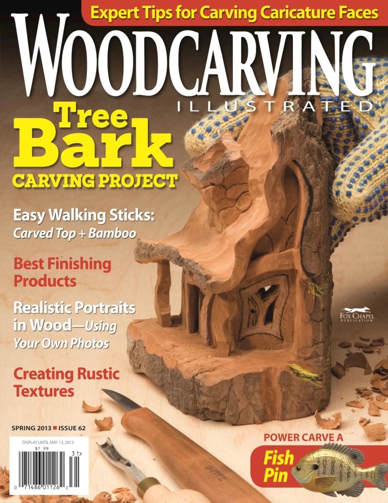 Portada: Woodcarving Illustrated Issue 62 Spring 2013