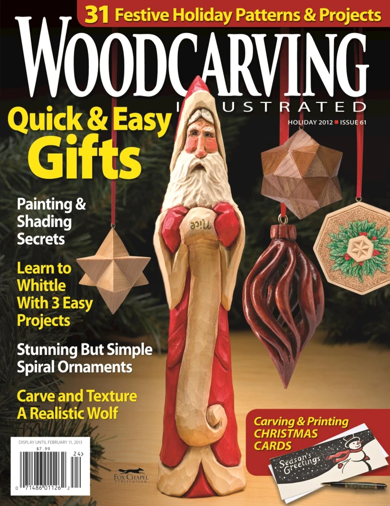 Portada: Woodcarving Illustrated Issue 61 Holiday 2012