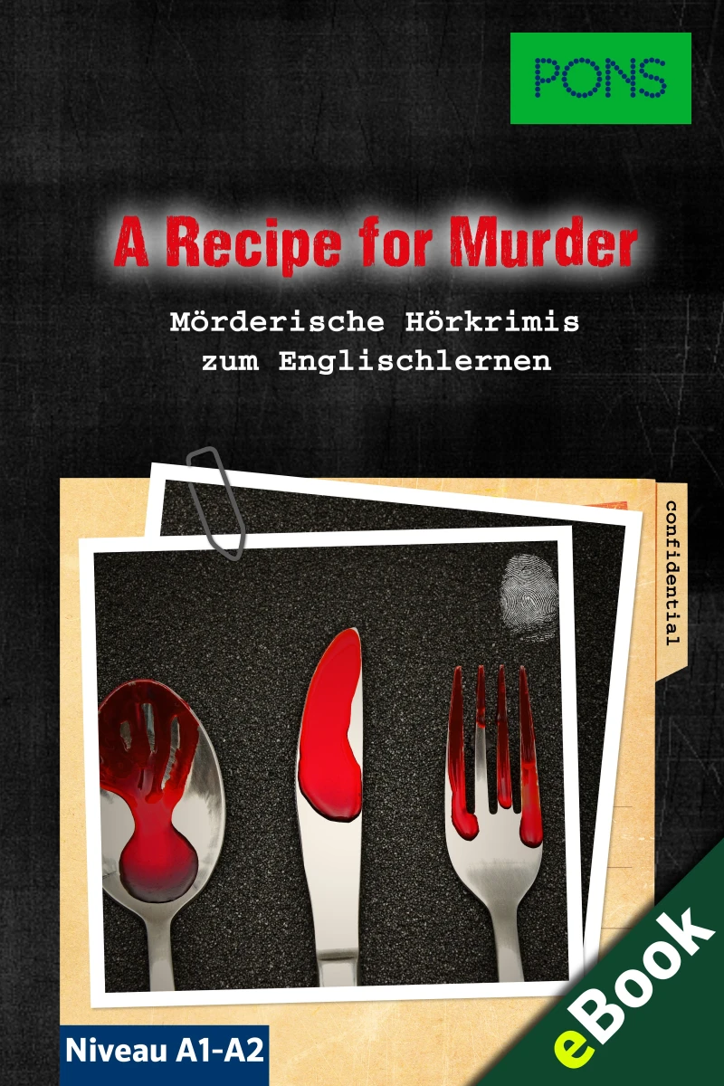 Portada: PONS Lektüre Englisch - A Recipe for Murder: Mörderische Kurzkrimis zum Englischlernen