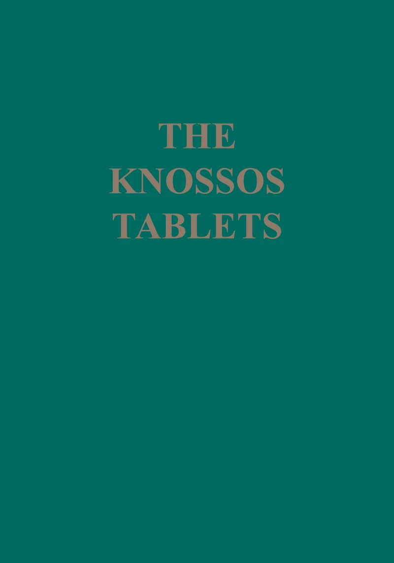 Portada: Knossos Tablets