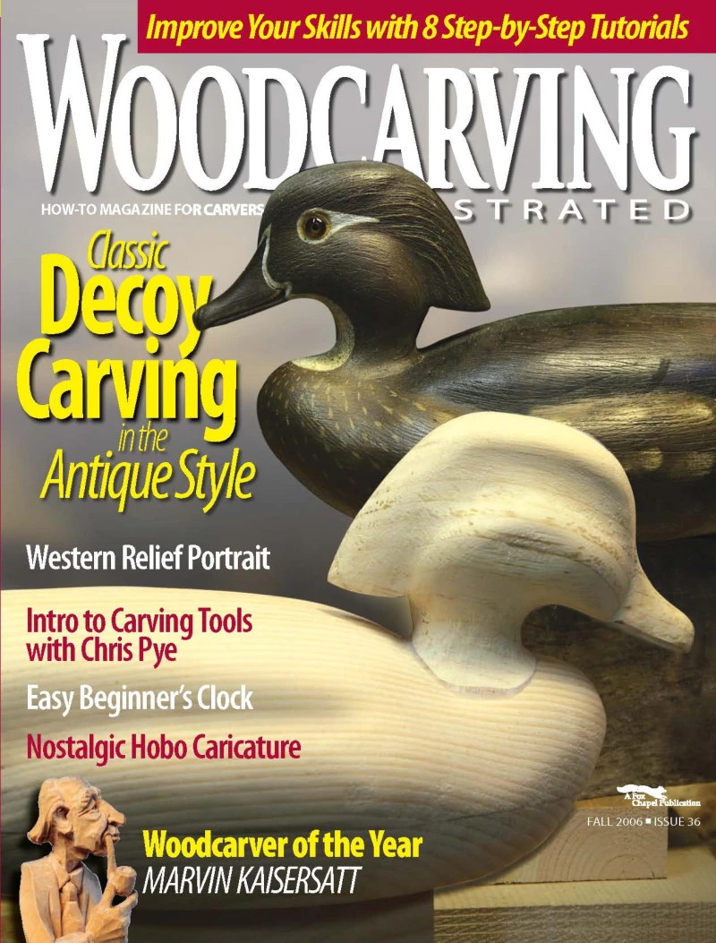 Portada: Woodcarving Illustrated Issue 36 Fall 2006