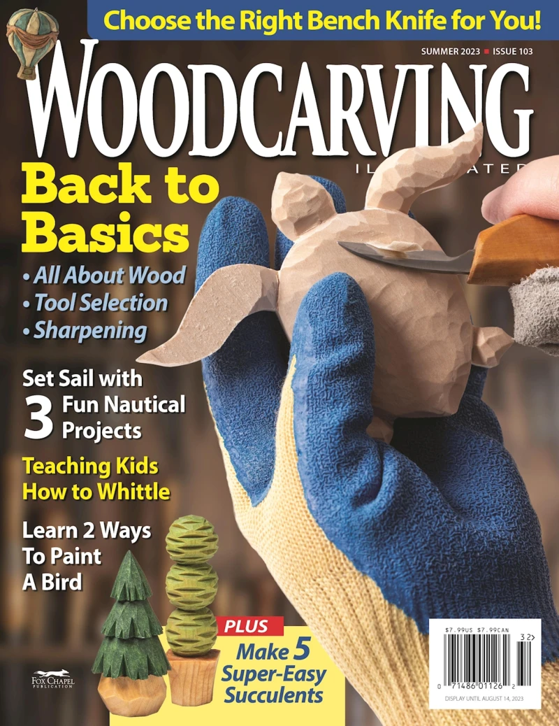 Portada: Woodcarving Illustrated Issue 103 Summer 2023